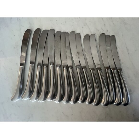 80 Piece Rogers Stainless Steel Jefferson Manor Flatware Korea Vintage - Picture 2 of 8